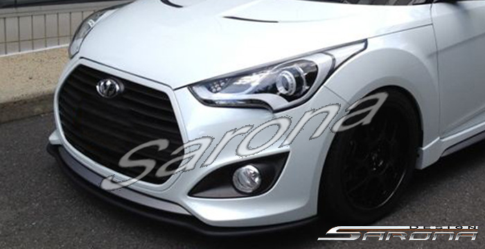 Custom Hyundai Veloster  Sedan Front Lip/Splitter (2013 - 2017) - Call for price (Part #HY-008-FA)